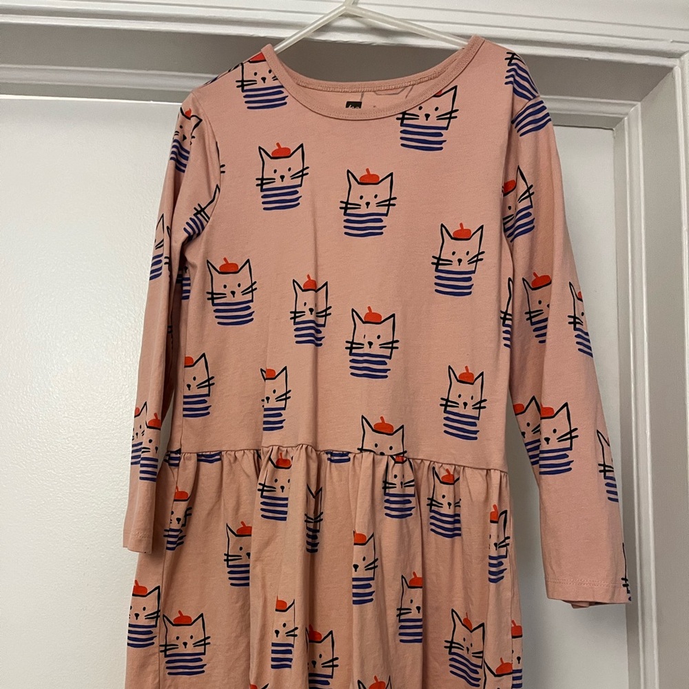 Tea Parisian cat dress